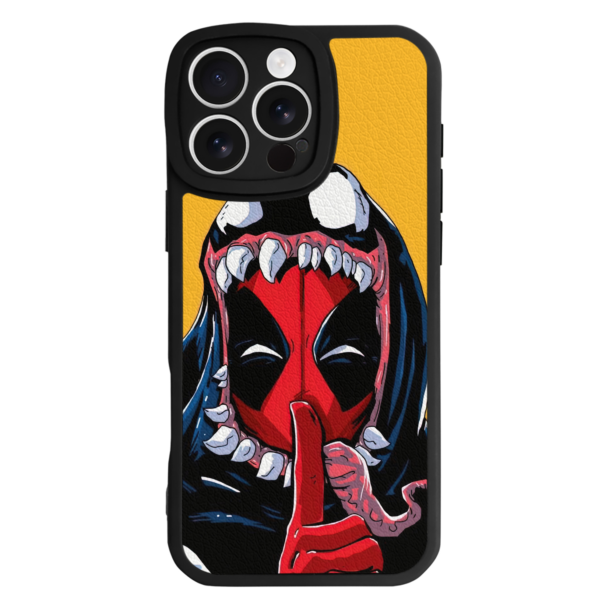 （画像用） Deadpool デッドプール 【iPhone 16シリーズ対応】シリコンスマホケース（レザー調） 材質：シリコン